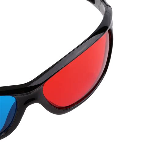 Universal 3d Glasses Black Frame Red Blue 3d Visoin Glass