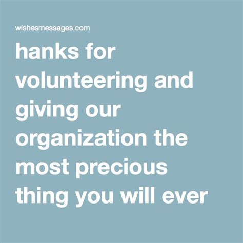 Thank You Messages For Volunteers Appreciation Quotes Volunteer