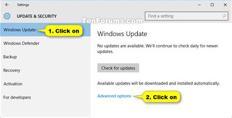 Choose When To Restart For Windows Update In Windows 10 Tutorials