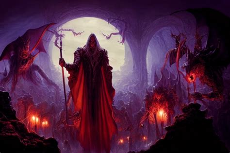 Vampire Wizard Epic Scene Cinematic Highly Midjourney Openart