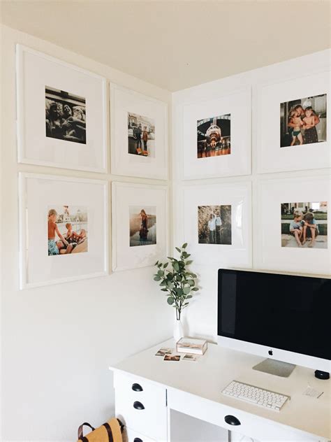 Corner home office with gallery wall. | Gallery wall, Decoration and furniture, Home