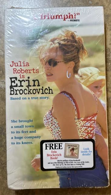 Erin Brockovich Vhs Movie Julia Roberts New Sealed 1099 Picclick