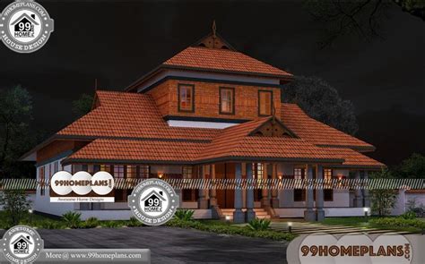 Kerala Nalukettu Style Home Plans With Traditional Tharavdu Nadumuttam