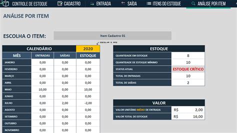 Planilha De Controle De Estoque Excel Download Gratis Simple Viden