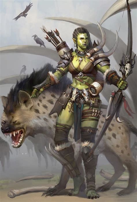 Orc And Half Orc Dandd Character Dump Fantasy Artwork Female Orc