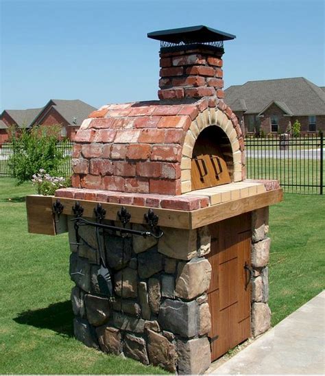 Designed for smaller porches and patios, this powerful brick pizza oven really packs a punch! Outdoor Brick Ovens - 16 Easy To Replicate Ideas - Houz Buzz