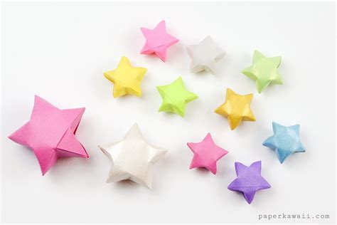Origami Lucky Stars Tutorial Easy And Fun Paper Kawaii