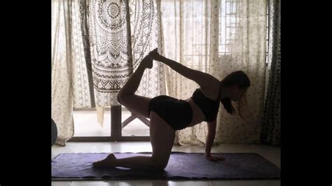 Days Yoga Asana Challenge Raised Tiger Pose Uthana Vyaghrasa