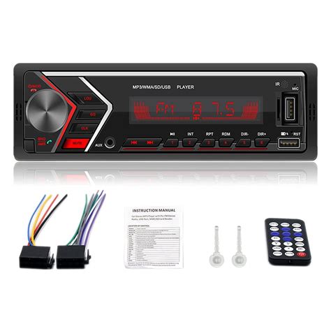 Sovlong Car Stereo With Bluetooth Single Din In Dash Stereos For Car