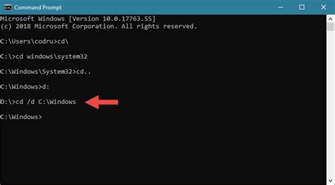Type cdfollowed by a space, drag and drop the folder into the window, and then press enter. Command Prompt: 11 basic commands you should know (cd, dir ...