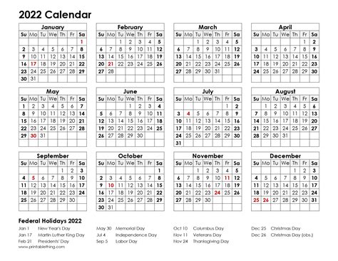 We would like to show you a description here but the site won't allow us. Printable Calendar Year 2022 : Printable 2022 Calendar By ...