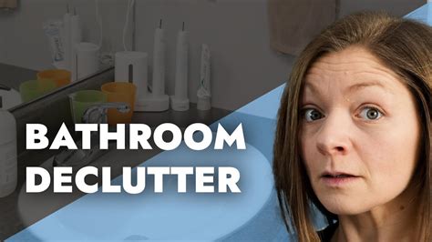Decluttering My Bathroom Clean With Me Youtube