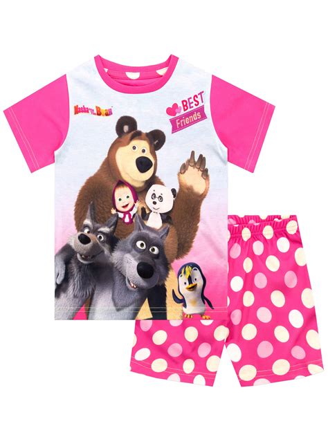 Masha And The Bear Girls Pajamas Buy Online In United Arab Emirates At