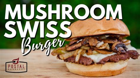 Mushroom Swiss Burger Recipe Easy Homemade Mushroom Smashburger Youtube