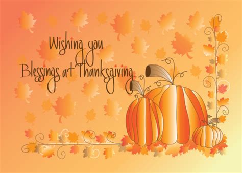 Wishing You Blessings At Thanksgiving Thanksgiving
