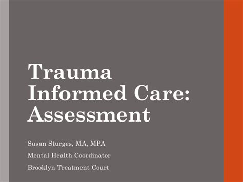 Trauma Informed Care Assessment