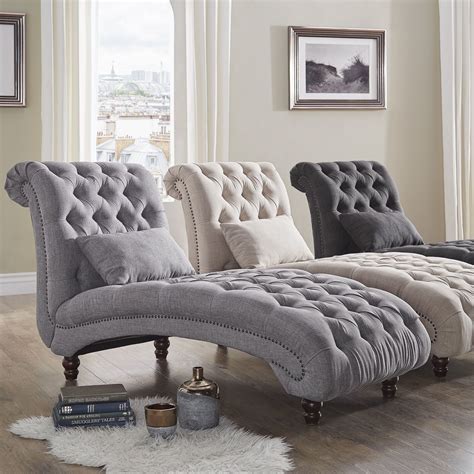Great savings & free delivery / collection on many items. Knightsbridge Tufted Oversized Chaise Lounge by iNSPIRE Q ...