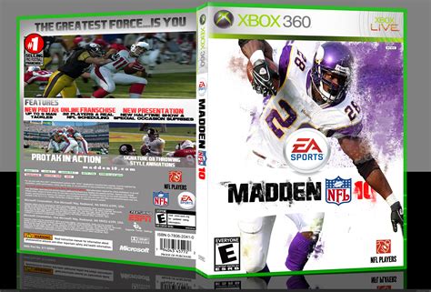 Madden Nfl 10 Xbox 360 Box Art Cover By Ssproductions