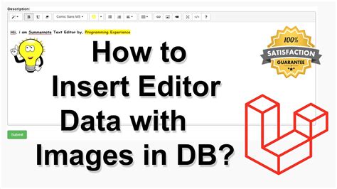 How To Insert The Summernote Editor Content In Db And Upload The Images Of Summernote Editor