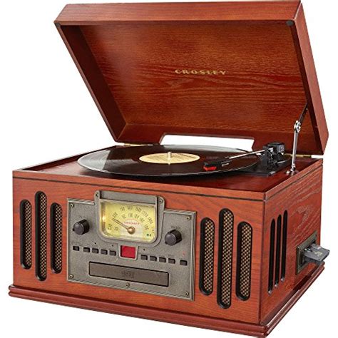 Crosley Musician Turntable With Radio Cd Player Cassette And Aux In