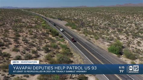 Arizona Police Increase Patrols On Us 93 Near Wickenburg After Traffic