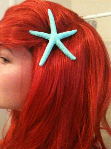Ariel The Little Mermaid Starfish Hair Clip Etsy