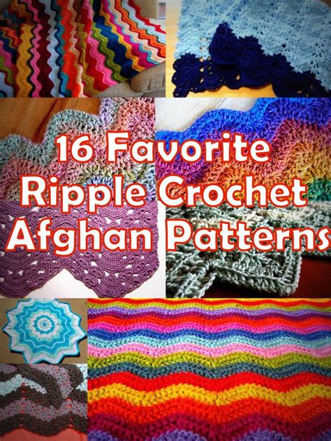 16 Favorite Ripple Crochet Afghan Patterns