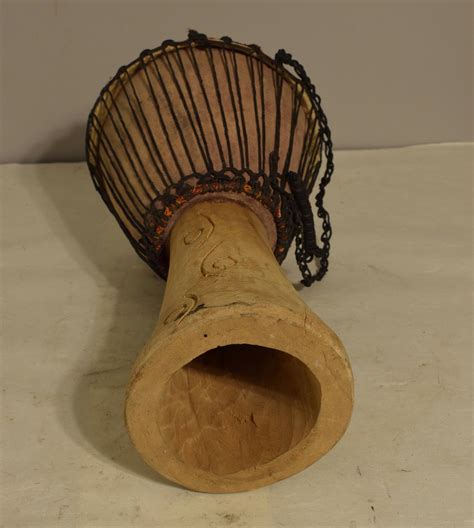 African Drum Djembe Wood West Africa Handmade Musical Vintage Community