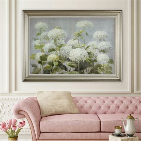 Hydrangea Garden Framed Painting Print On Wrapped Canvas And Reviews
