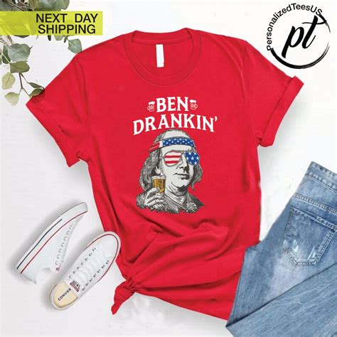 Benjamin Franklin Drinking Shirt Funny Ben Drankin T Shirt Etsy