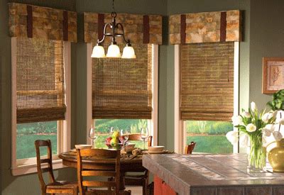 Valences might seem like the outdated option from your mom's kitchen, but it doesn't have to be. Design kitchen with bay window, basic tips