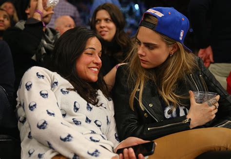 Cara Delevingne And Michelle Rodriguez Kiss