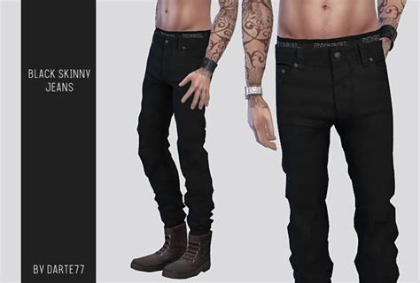 Collection Of Male Jeans Sims 4 Cc Distressed Denim Jeans For Male