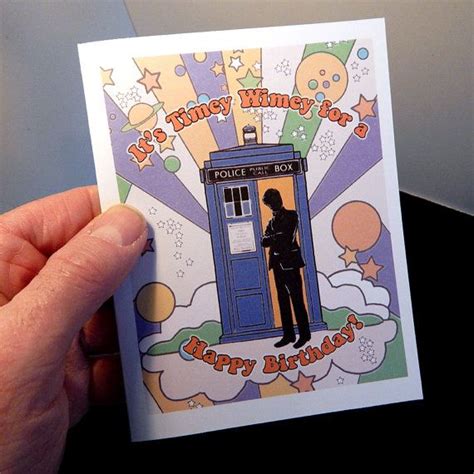 Doctor Who And Tardis Mod Birthday Card Etsy Birthday Cards Cards