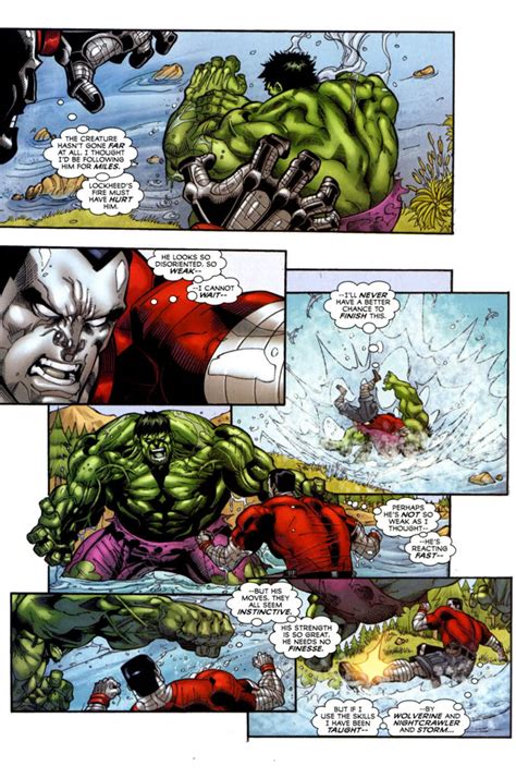 Wolverine And Colossus Vs Hulk And Captain America Battles Comic Vine