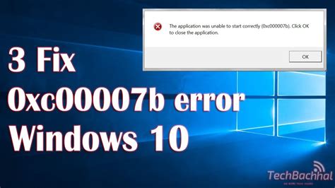 0xc00007b Error Fix Windows 10 3 Fix Youtube