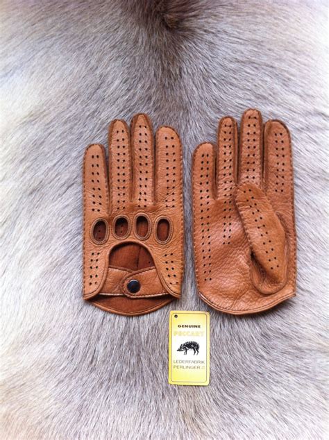 Mens Peccary Leather Gloves Driving Gloves