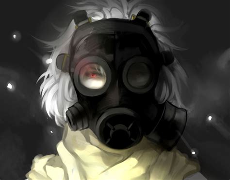 Anime Gas Mask Wallpaper Wallpapersafari Com