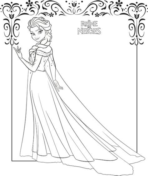 Coloriage A Imprimer Reine Des Neige Elsa Gratuit Et Colorier