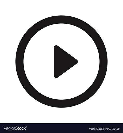 Download Play button icon Royalty Free Vector Image - VectorStock