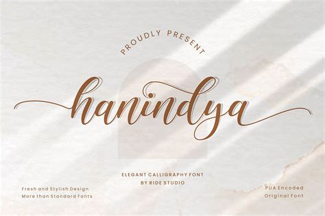 Hanindya Calligraphy Script Font Fontsera