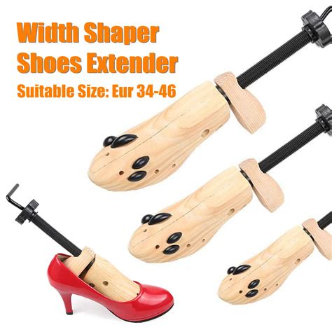 Sml Pu Shoes Width Extender Wood Adjustable High Heel Shoes Trees