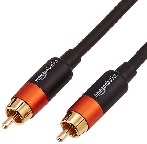 Buy Amazon Basics Rca Digital Audio Coaxial Cable For Stereo Speaker Or Subwoofer With Gold