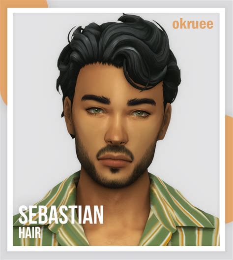 Sebastian Hair Okruee On Patreon In 2021 The Sims 4 Skin Sims 4