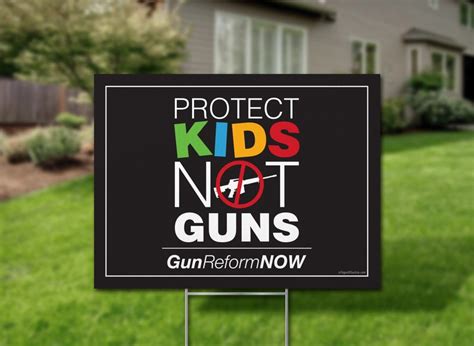 Protect Kids Not Guns Yard Sign 2 Sided Protest Sign Etsy