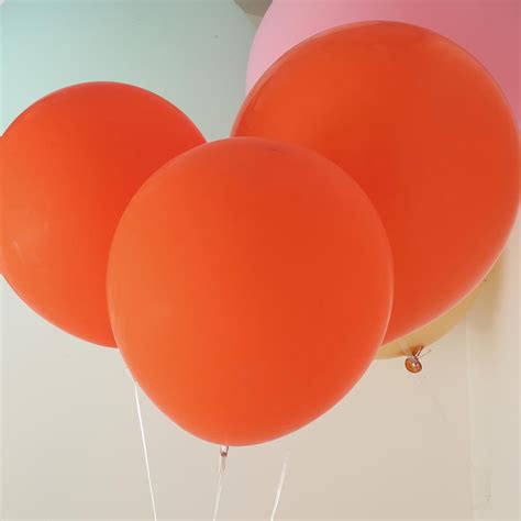 Buy 10 Pack 18 Orange Round Latex Balloons Helium Balloons At