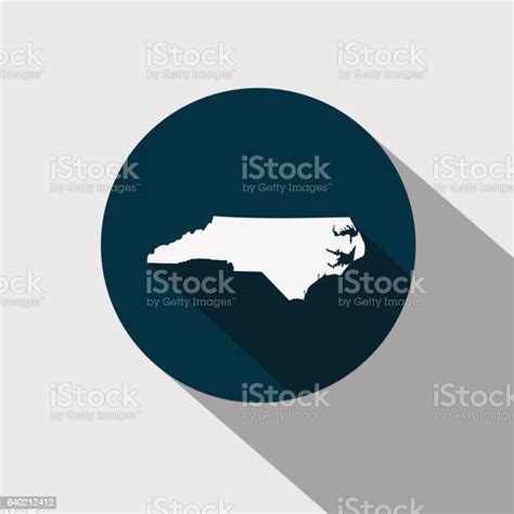 Map Of The Us State North Carolina Stock Illustration Download Image