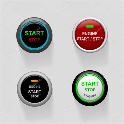 Start Stop Engine Buttons Stock Vector Image By ©bannerwega 47452539