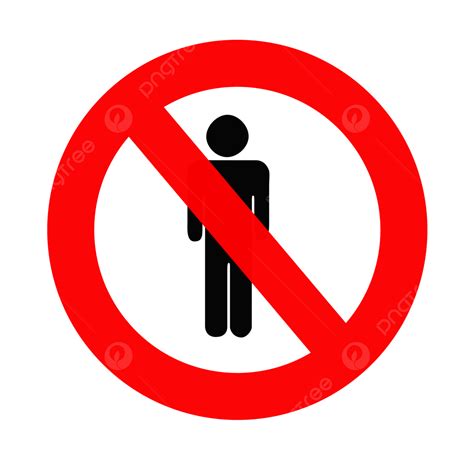 No Men Sign Male Denied Circle Sign Png Transparent Image And