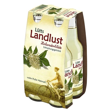 Lütts Landlust Holunder 4x033l Flasche Inkl Pfand Wattndrink